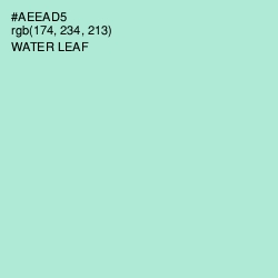 #AEEAD5 - Water Leaf Color Image
